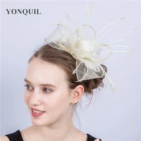 womens fashion fascinators hats wedding for girl elagant ladies feather headwear derby fedora church dresses hats syf213