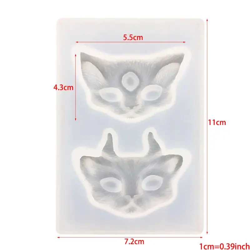 

DIY Cat Head Silicone Molds Resin Epoxy Casting Molds Including 2 Cat Styles