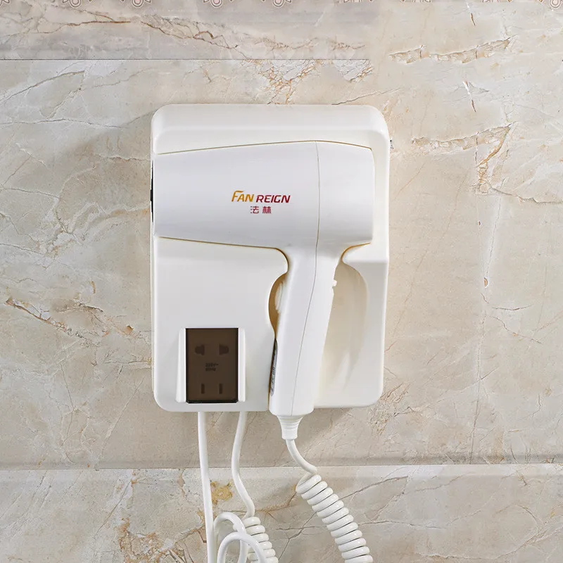 white longer ITAS1282 ABS пластик отель Бытовая ванная комната настенный фен для волос воздуходувка 1600 Вт с 2 передачами горячий и холодный ветер - Цвет: white longer