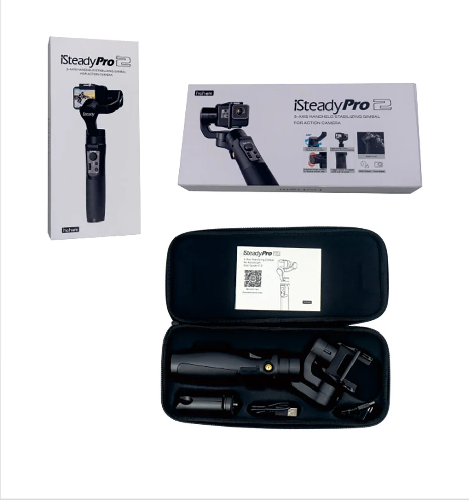 Hohem iSteady Pro 2 водостойкий трехосевой ручной карданный стабилизатор для GoproOsmo Action SJCAM Спортивная Экшн-камера