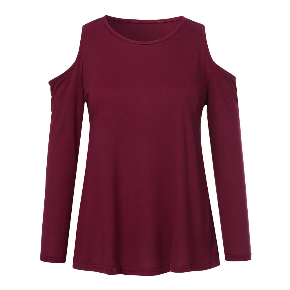 Женская блуза размера плюс Повседневная Однотонная рубашка без бретелек с