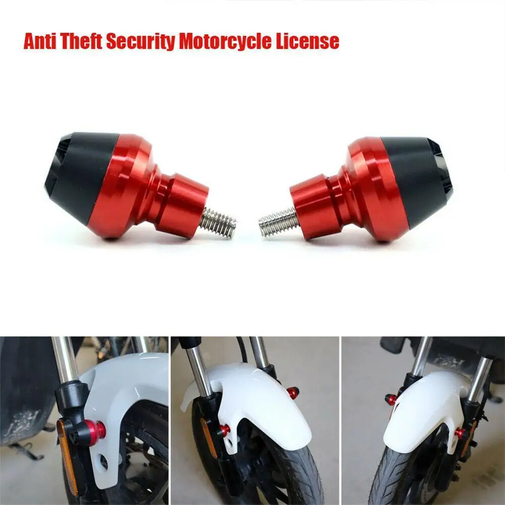 

Aluminum Alloy Decoration Anti-theft Security Motorcycle License Plate Frame Bolt Screw Body Cover