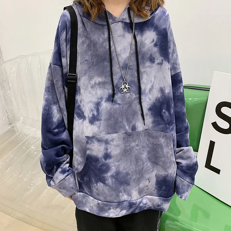 

2020 new Tops Korean Harajuku style streetwear hip hop Vintage Causal loose long-sleeved hooded sweater Women Clothes Hoodies