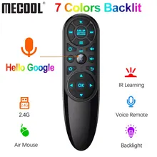 Air Mouse For Android TV Box Remote Control Mecool Q6 Pro Voice 2.4G Wireless Fly Gyroscope All Keys IR Learning For Television