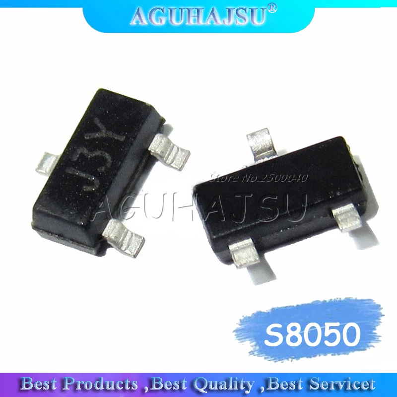 100 шт. SMD S8050 8050 J3Y NPN транзистор SOT 23 новый оригинальный|Интегральные схемы| |