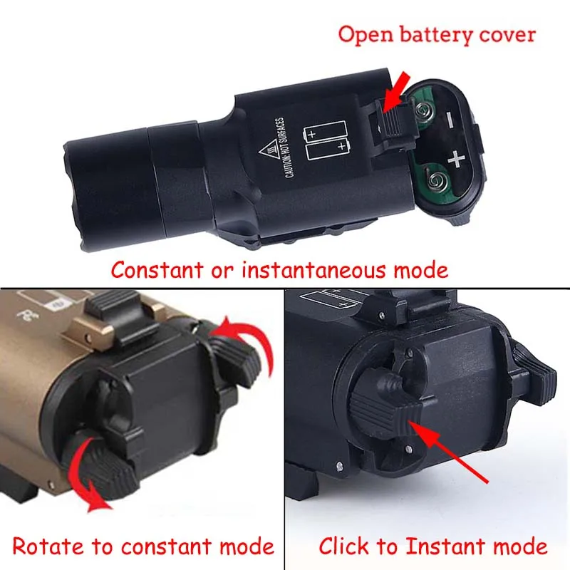 Тактисветильник оружие фонарь Φ X300 вссветильник для пистолета Белый