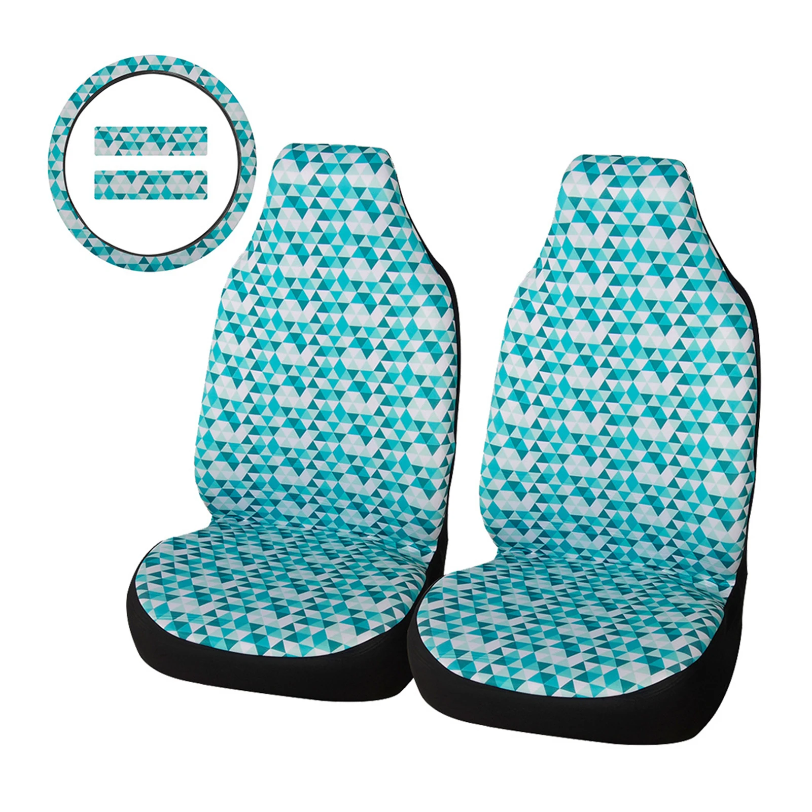 

5pcs/set Steering Wheel Shoulder Pads Protective Front Row Auto Car Seat Cover