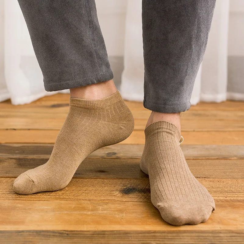 1 пара Для мужчин короткие носки черный белый цвет Стиль Повседневное НЧ до