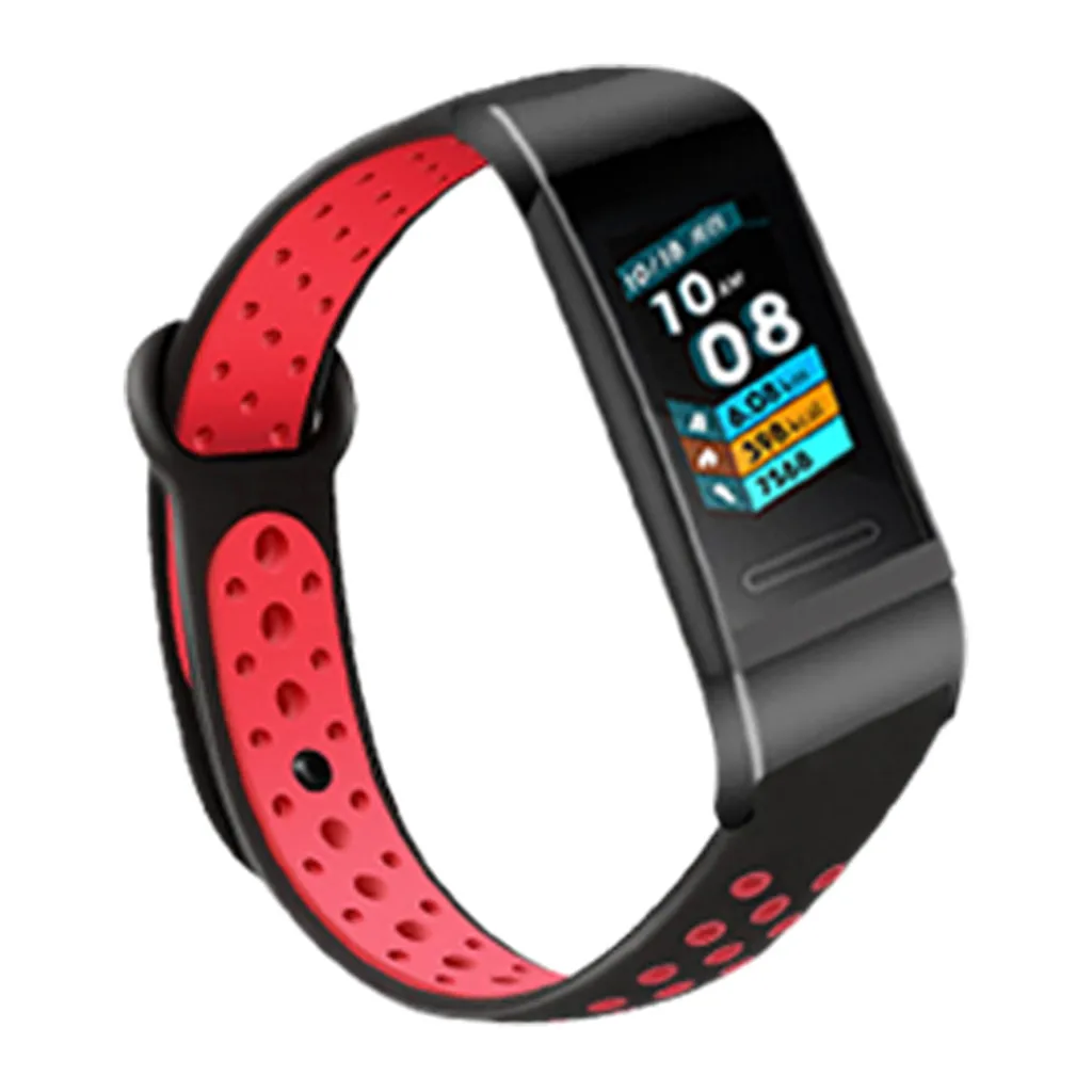 Спортивный силиконовый ремешок с черным разъемом для смарт-часов Huawei 3/3PRO