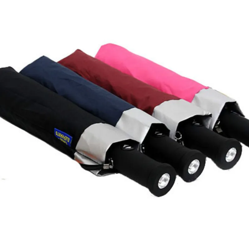 UV Protection LED Umbrella Rain Women Men Sun Mini Folding Automatic Parasol Portable Wind Resistant 60U0036 | Дом и сад