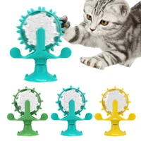 interactive leakage dispenser rotatable wheel toys teaser feeder for kitten cats dogs treat leaking cat toy weight 120g