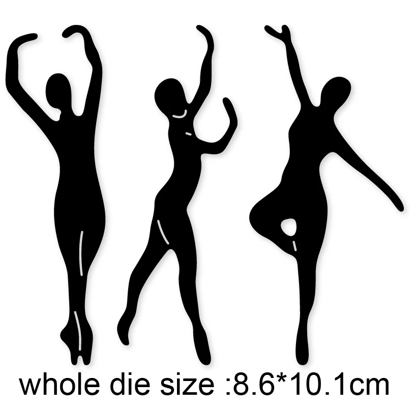 

Girls dancing Metal Cutting Dies Stencil for DIY Scrapbooking Album Embossing Paper Cards Decorative Crafts Die Cuts