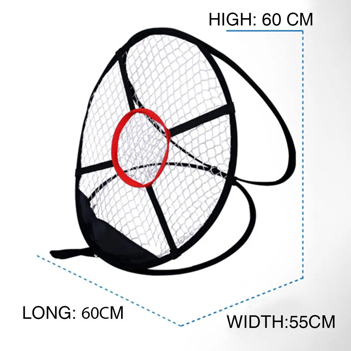 

24'' Golf Training Net Pop-up Pitching Portable Aids Golf Target Chipping Net Outdoor Golf Training Cages Mats