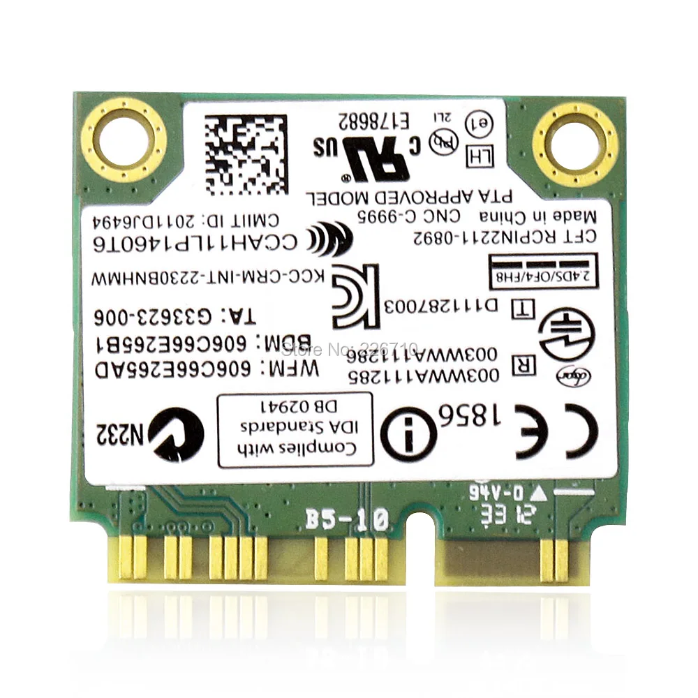 2230BNHMW Wifi Centrino Wireless-N 2230 + Bluetooth 4 0 300 Мбит/с Mini PCI-E sps 670290-001 Intel WWWAN WiFi карта | Компьютеры