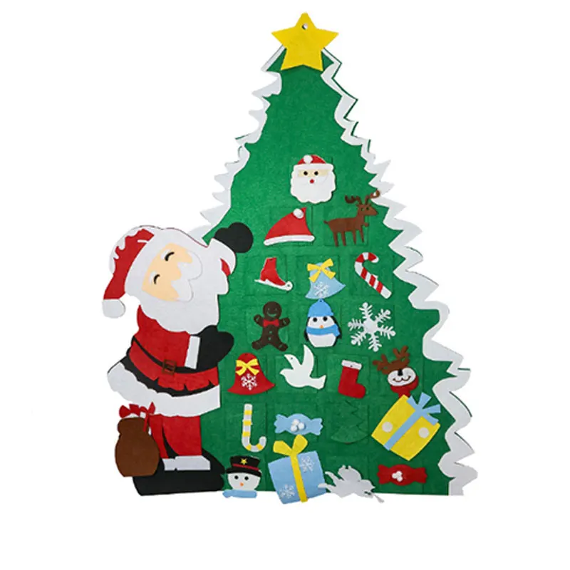 DIY войлочные Рождественские елки украшение снеговика рождественский подарок для