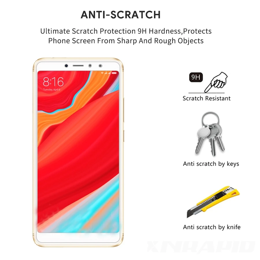 2 шт. стекло для Xiaomi Redmi S2 закаленное стекло Redmi 6 6A Pro защита экрана Edge Xiomi Redmi S2 Y2 защитная пленка, стекло