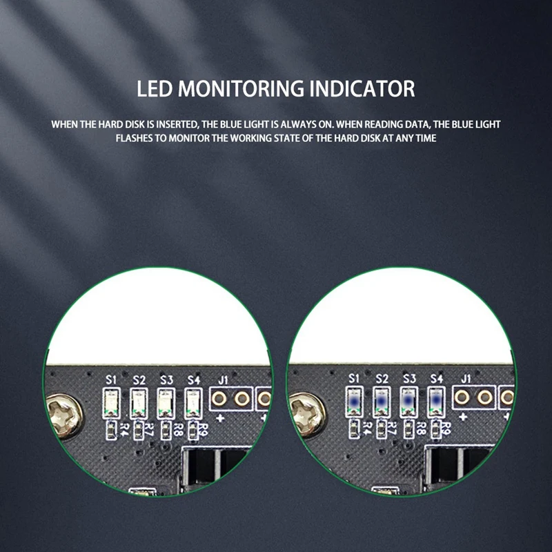 

PCI-E GEN3 to SATA3.0 Expansion Card 4-Port 6G Adapter Card Expansion IPFS Hard Drive ASM1064