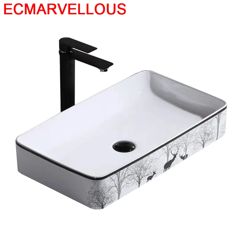 Собре Encimera Туалет Wastafel Lavandino Bagno умывальник Salle De Bain Bassin Wasbak с двумя ручками для