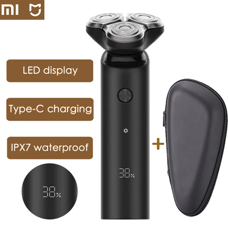 Xiaomi электробритва Мужская бритва триммер для бороды перезаряжаемая 3D умная