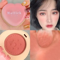 1pcs maffick love blush cookie monochrome blush plate beginner cute student style nude makeup natural blush makeup free shipping