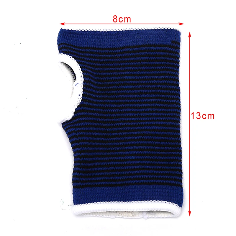 2 шт синие ладони запястья руки поддержки перчатки эластичный бандаж рукав спорт