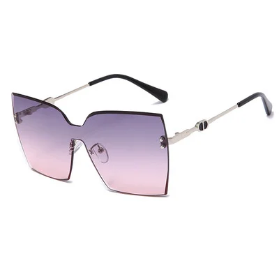 

2021 New All-match Fashion Style Trend Sunglasses Personalized The Box Frame Sunglasses Ins Candy Color Trend Big Frame Sunglass