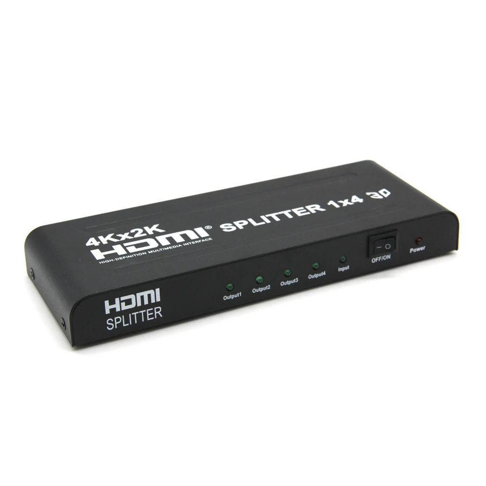 3D 2k 4K 2160P HDMI-совместимый разветвитель 1X4 HD-концентратор ретранслятор усилитель 1 4