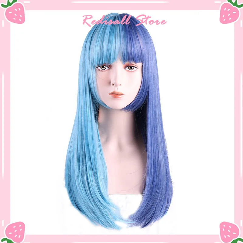 Парик в стиле лолита Харадзюку длинные прямые синтетические волосы смешанные