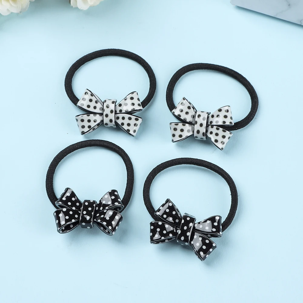 Модные Акриловые эластичные резинки для волос женские девочек с геометрическим