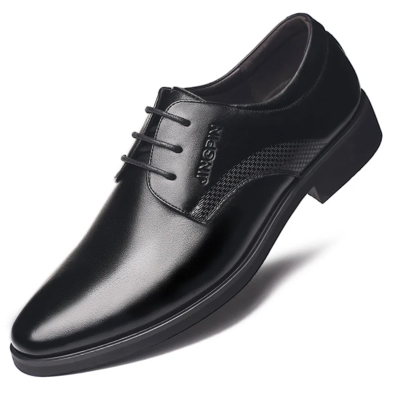 Мужская деловая обувь Роскошные кожаные оксфорды Итальянский бренд Официальная