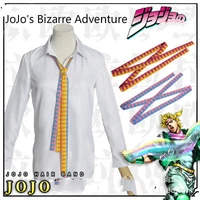 anime jojo bizarre adventure joseph joestar kujo jotaro cosplay unisex men headwear hair necktie tie belt anime accessories