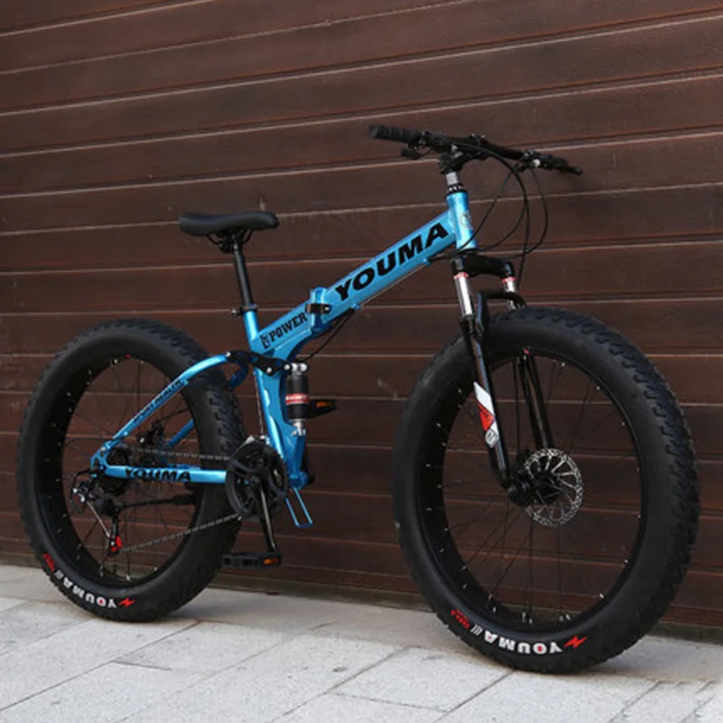 Verkaufen Mountainbike 24 Zoll 24 Gang-doppelscheibenbremse Speichenrad 4,0 Verbreitert Reifen Sowohl Männer Und Frauen