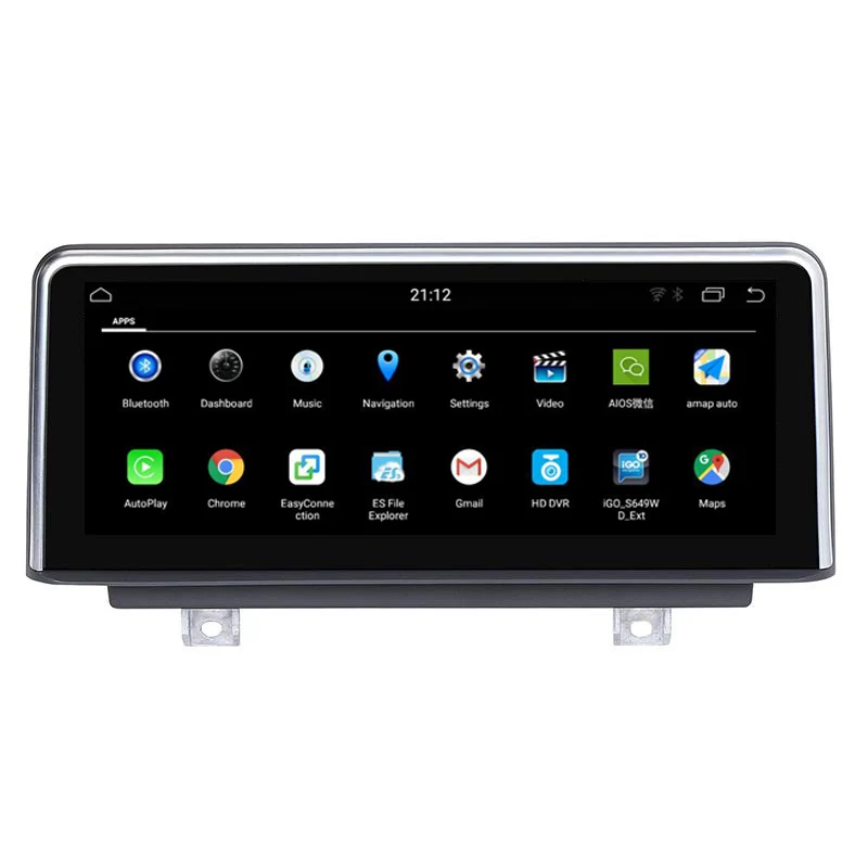 

8.8 inch screen Android PX6 10.0 Car smart gps Navi forBMW 1/2/3/4 Series(2018) EVO system WiFi Mirrorlink