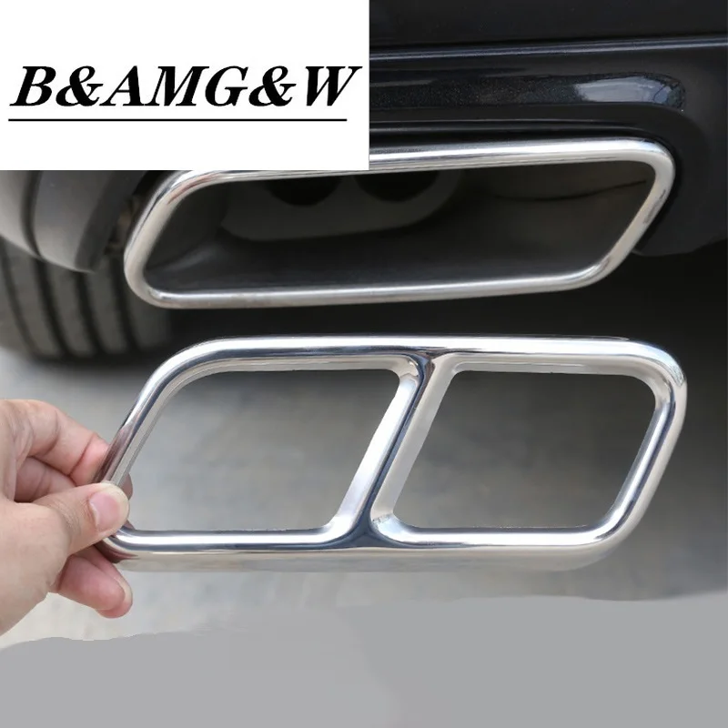 Автомобильный Стайлинг Rline выхлопная труба для Mercedes benz W222 S Class крышка выхлопной