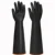 Черные кислотостойкие резиновые перчатки для завода утолщенные большие износостойкие водонепроницаемые и устойчивые к коррозии страхование труда - изображение