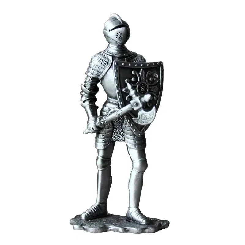 

Classical European medieval Tin Soldier Warrior Character Statue Decoration Creative Decoration Crafts Gift