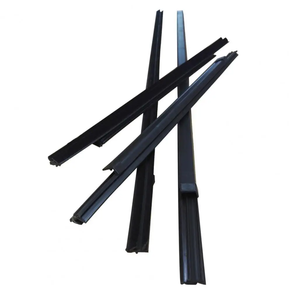 

4Pcs Outer Window Glass Seal Belt Rubber Weatherstrip Moulding Trim for Nissans D22