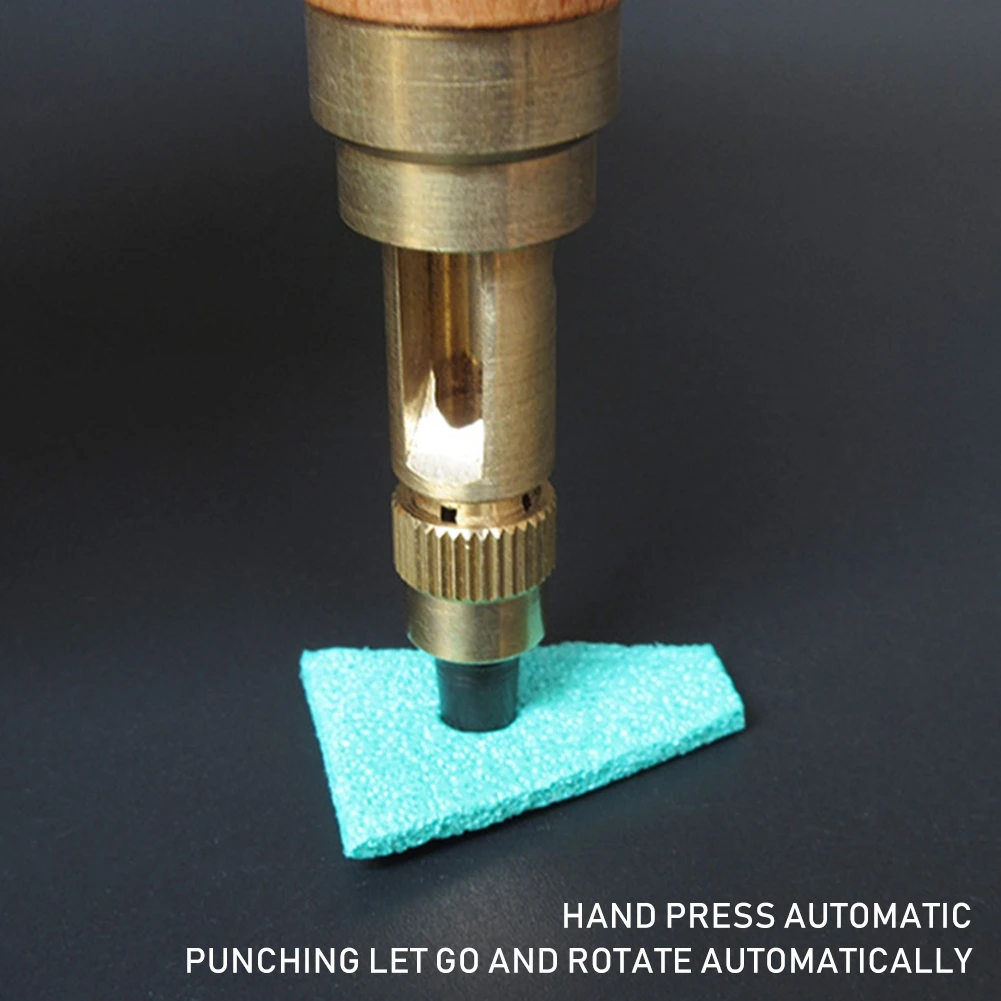 Автоматический инструмент для сверления кожи регулируемый винт кольцо кожаного