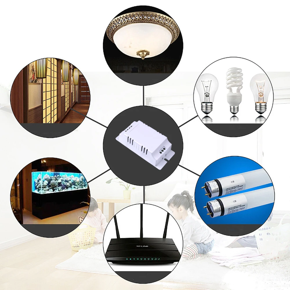 Kebidu 433 МГц беспроводной пульт дистанционного управления Переключатель AC 85 в 110 В