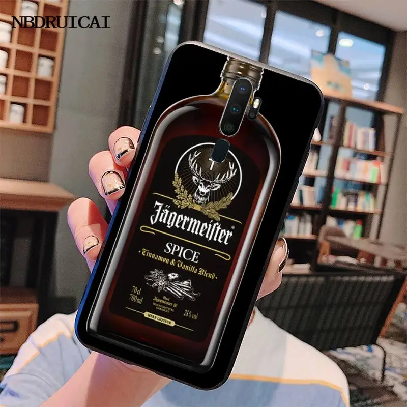 

HPCHCJHM Jagermeister logo TPU black Phone Case Cover Hull For Oppo A5 A9 2020 Reno Z Realme5Pro R11 case