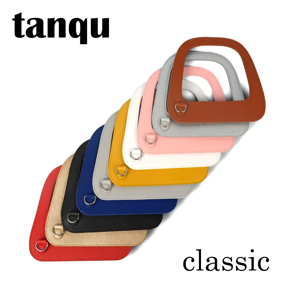tanqu New big Oblong Faux PU Leather Handle with Silver D buckle for standard Obag Classic Bag Body Big O Accessory | Багаж и сумки