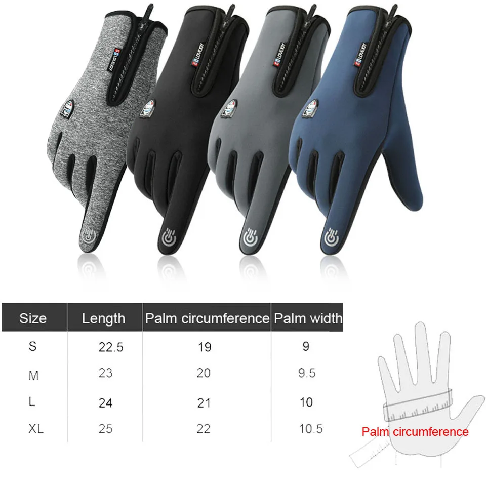 Зимние перчатки для рыбалки теплые с закрытыми пальцами сенсорного экрана