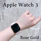 Apple Watch Series 3 GPS 38 мм42 мм оригинальный розовый Золотой Алюминиевый Чехол iWatch спортивный ремешок Смарт-часы