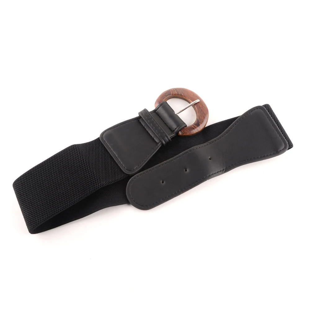 

2021 Fashion Elastic Women Belt VD1772 Wide ceinture femme Ladies Black Camel Red Apricot PU Leather Waist Belts