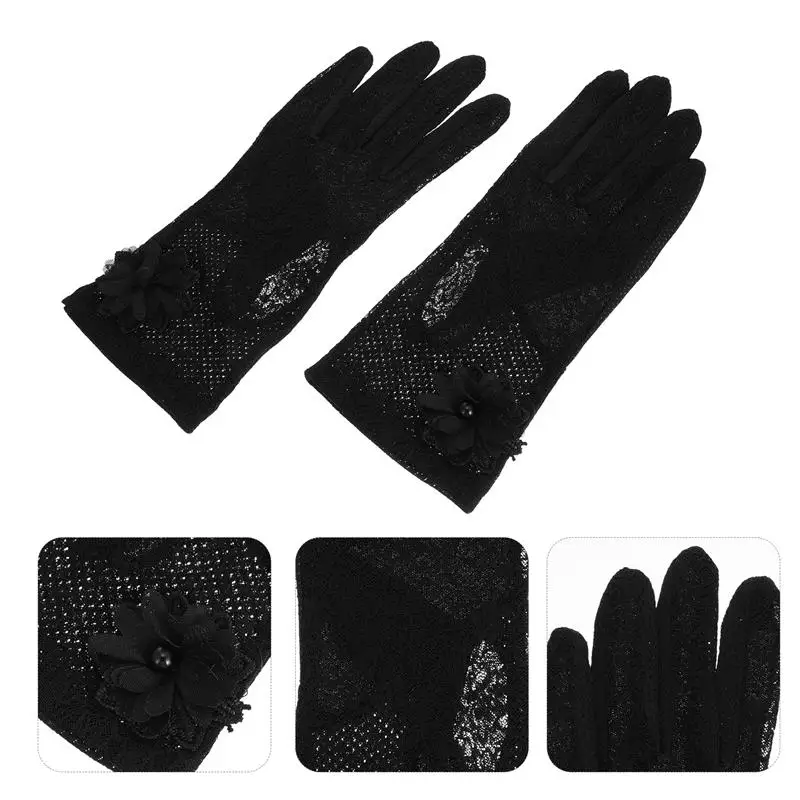 

1 Pair Sunscreen Gloves Sun Protection Thin Gloves Outdoor Sports Gloves