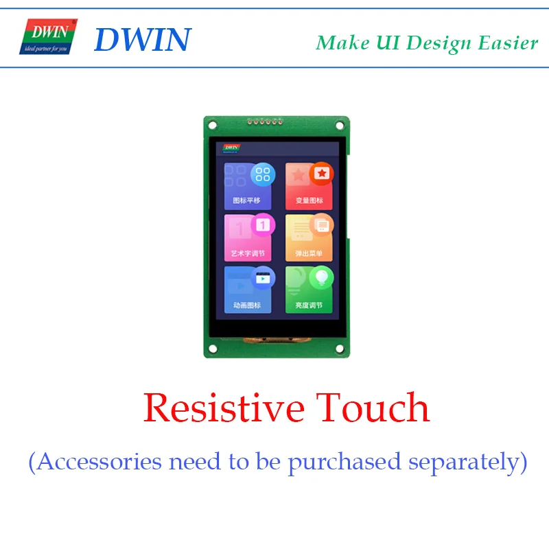 DWIN 3 5 дюймов 480*320 HMI Интеллектуальный коммерческий UART TFT ЖК-дисплей модуль для STM32