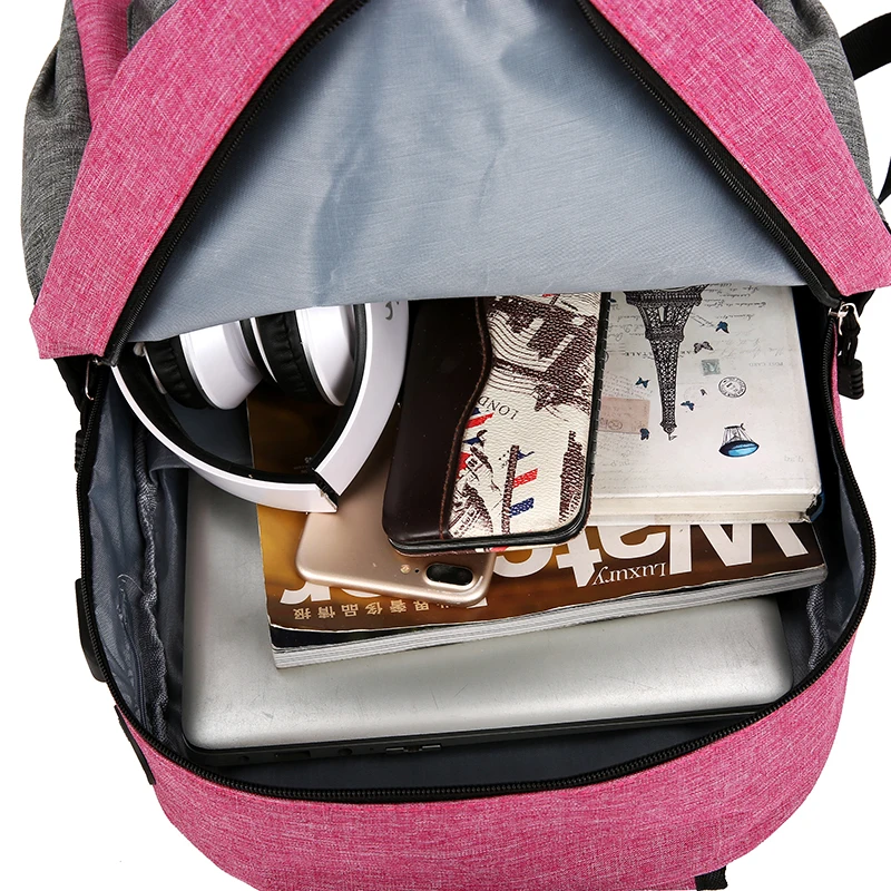 

2020 Women Canvas 3Pcs/set School Backpacks College Schoolbag Fashion Plecak Teenager Girls Boys Rucksack Shoulder Bag