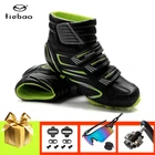 Зимние кроссовки Tiebao для горного велосипеда, сохраняющие тепло, обувь для горного велосипеда spd, дышащая самозакрывающаяся велосипедная обувь с нейлоновой подошвой для езды на велосипеде