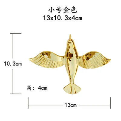Gold 1 10 шт. акриловые хрустальные Колибри Свадебные потолочные подвески птица DIY вечерние на Хэллоуин день домашний декор - Цвет: Gold 1