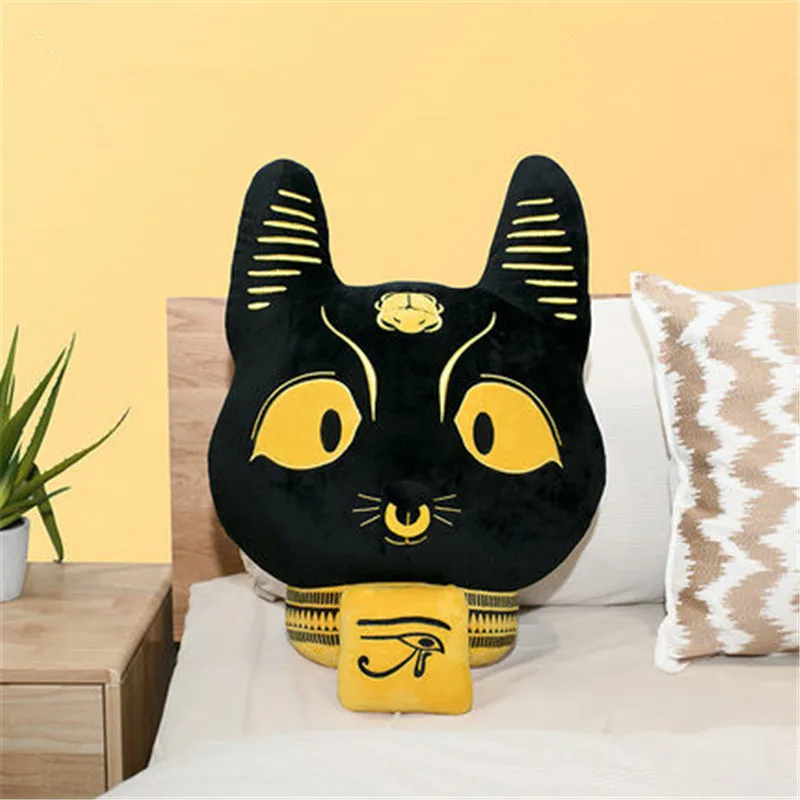 Древние египетские мифы Bastet Египетский Бог кошка головные портреты короткая плюшевая подушка Креатив гостиная пуховая подушка X2415